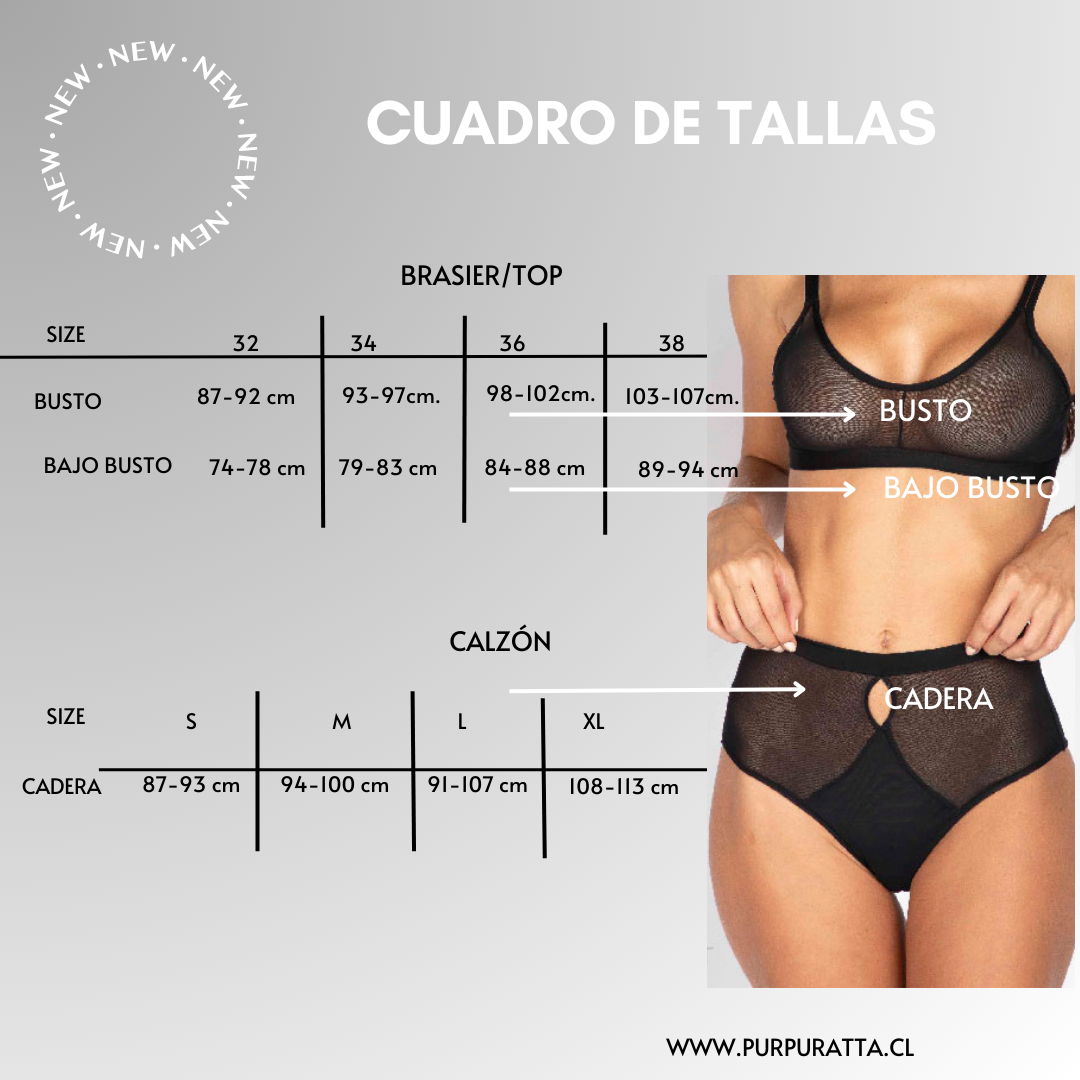 Calzón colaless tul.