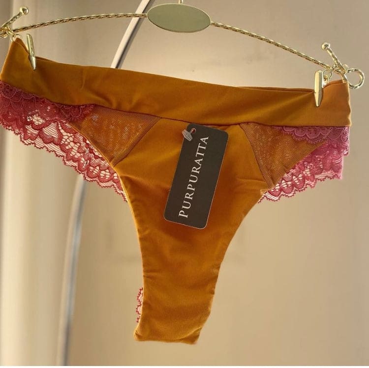 Calzón semicolaless microfibra, tul  y encaje-Orion